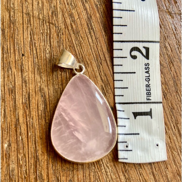 Rose quartz gemstone necklace NWOT - Picture 4 of 5